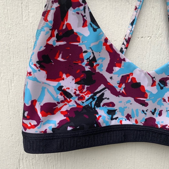 Under Armour Floral Racerback Sports Bra - Picture 3 of 3